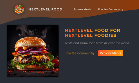 NextJS Food App NextJS demo