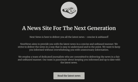 NextJS News App Routing demo