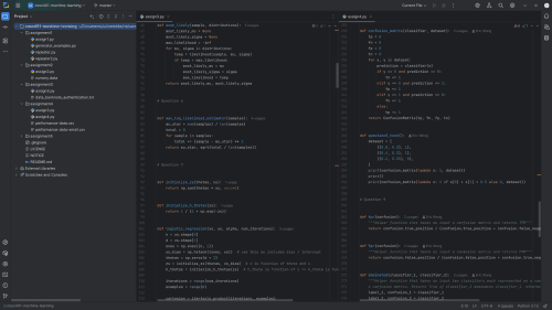 Machine Learning Assignments